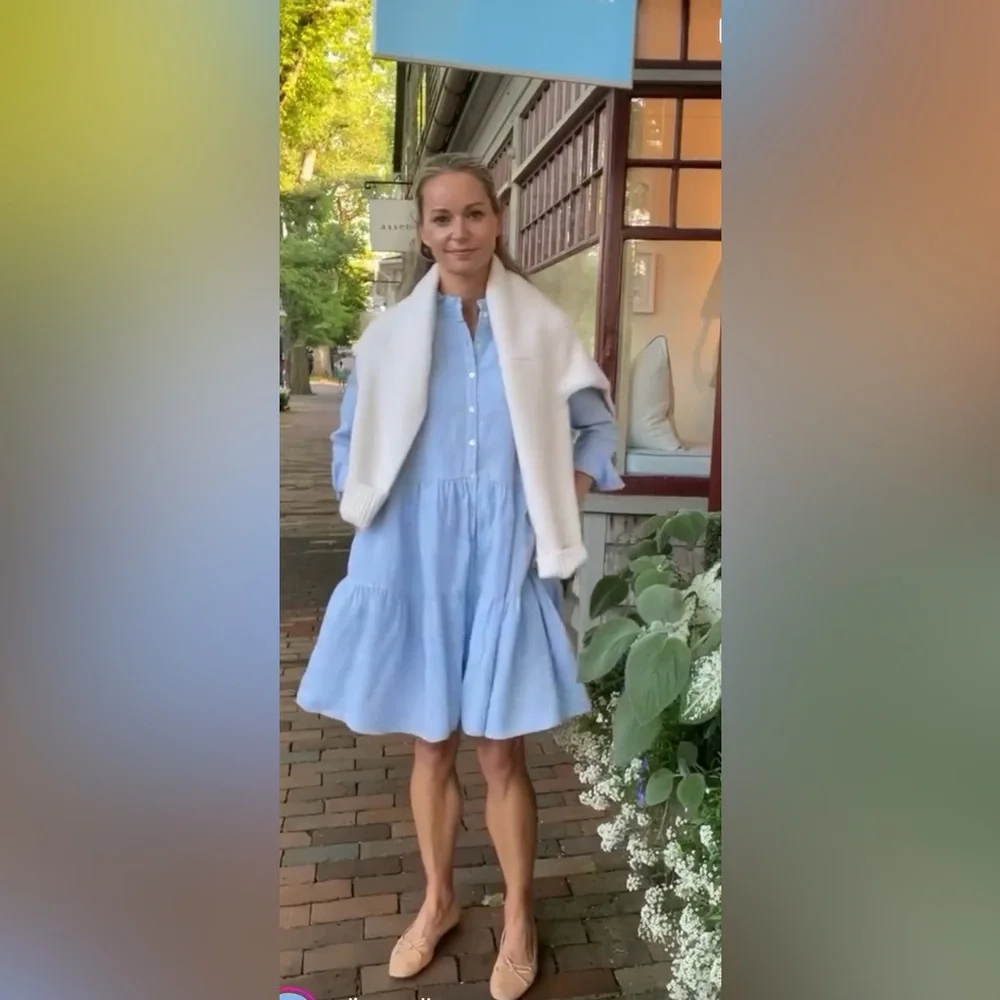 NWT Alice Walk Linen Dress - Picture 6 of 6